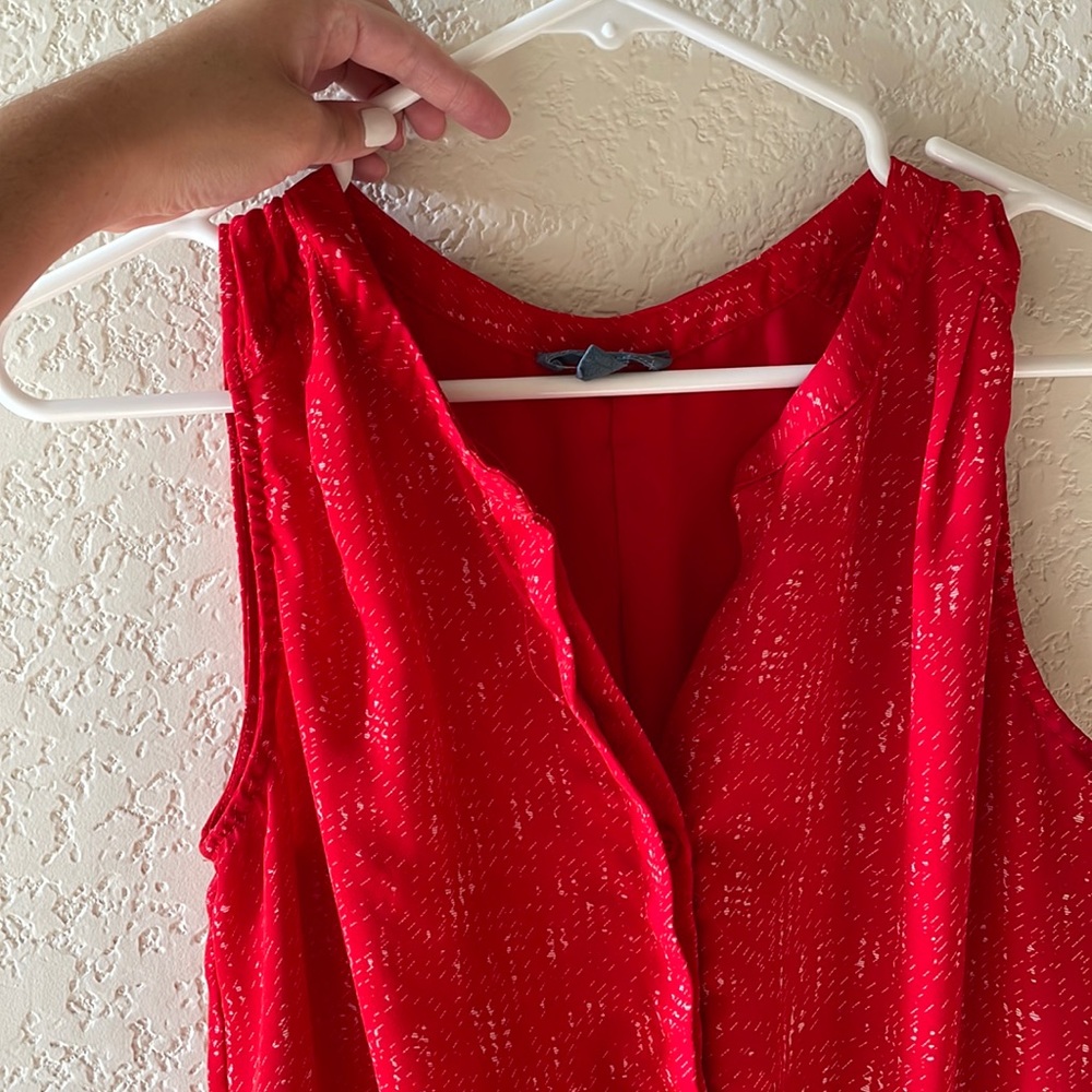 Red Fleur Bleur Romper